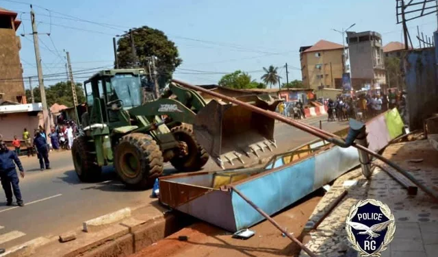 Guinée: Opération de déguerpissement sur l&rsquo;axe Aéroport- Centre émetteur 