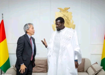Guinée : les ambassadeurs du Japon et de l’Algérie reçus par le président de la République, Mamadi Doumbouya